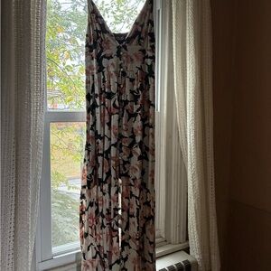 Abercrombie & Fitch floral maxi v neck dress